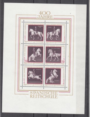A10 QC 41 - Colita foarte veche - Austria - hipism - bloc foto