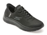 Pantofi sport SKECHERS negri, GO WALK FLEX, din material textil