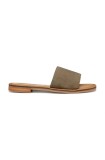 Geox papuci din piele D MADDALUSIAC femei, culoarea verde, D55YML 00021 C3016