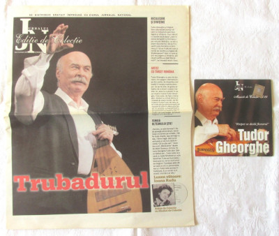 TUDOR GHEORGHE - CD Muzica de colectie Vol. 23 + ziar JURNALUL NATIONAL 2007 foto