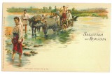 5612 - ETHNIC, Country Life, Litho, Romania - old postcard - unused, Necirculata, Printata