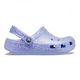 Saboti Crocs Classic Glitter Clog Kids Mov - Moon Jelly, 28, 33, 34