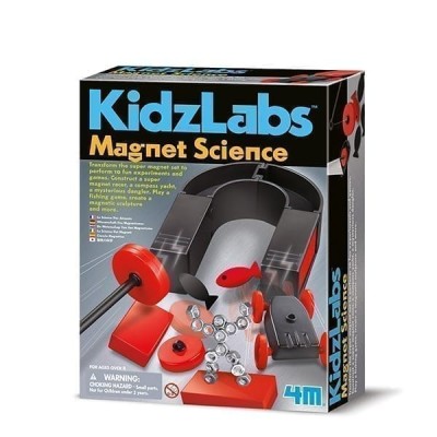 Kit magnetic pentru 10 experimente, Magnet Science, KidzLabs, 4M foto