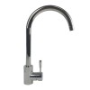 Baterie inox pentru bucatarie Mixxus Chrome, 40 mm, monocomanda, cartus ceramic, finisaj cromat