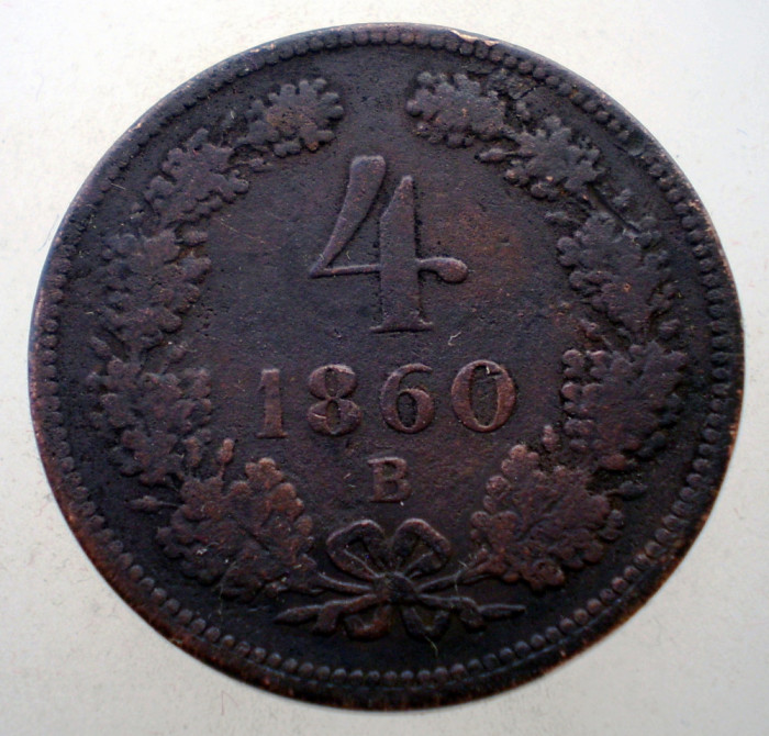 C.267 AUSTRIA 4 KREUZER 1860 B