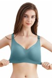 Sutien Alăptat fără Cusături și fără &Icirc;ntărituri - Verde &Icirc;nchis - L, Verde &Icirc;nchis, nylon, Cu burete, Fara sarma, Linovit Store