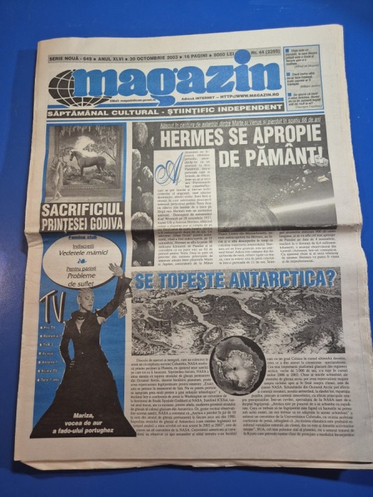 ziarul magazin 30 octombrie 2003