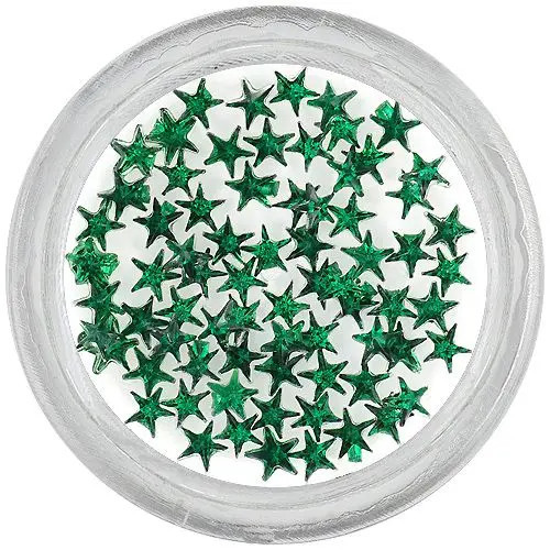 Strasuri verde &icirc;nchis, steluțe