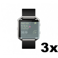 3 bucati - Folie Protectoare ecran pentru Fitbit Blaze Culoare Mată foto