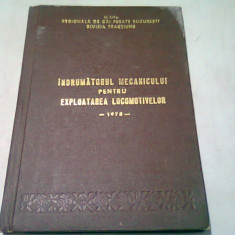 INDRUMATORUL MECANICULUI PENTRU EXPLOATAREA LOCOMOTIVELOR 1978