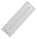 Spatula ornare prajituri, plastic, 21,8 x 7,2cm , alb
