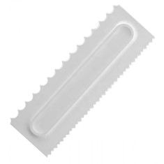 Spatula ornare prajituri, plastic, 21,8 x 7,2cm , alb