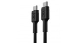 Green Cell PowerStream Data and Charging Cable USB-C - USB-C 30cm PD 60W și &icirc;ncărcare rapidă cu Ultra Charge, suport QC 3.0