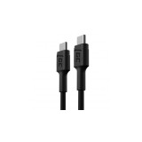 Green Cell PowerStream Data and Charging Cable USB-C - USB-C 30cm PD 60W și &icirc;ncărcare rapidă cu Ultra Charge, suport QC 3.0