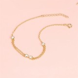 Cumpara ieftin Bratara Dubla din Argint 925 Placata cu Aur - Hearts Connect