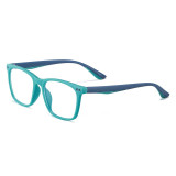 Cumpara ieftin Ochelari cu lentile de protectie pentru calculator, pentru copii, lentile policarbonat, turcoaz cu albastru