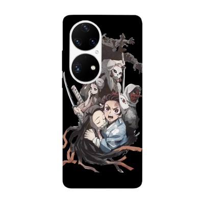 Husa compatibila cu Huawei P50 Pro model Demon Slayer Kimetsu no Yaiba, Silicon, TPU, Viceversa foto