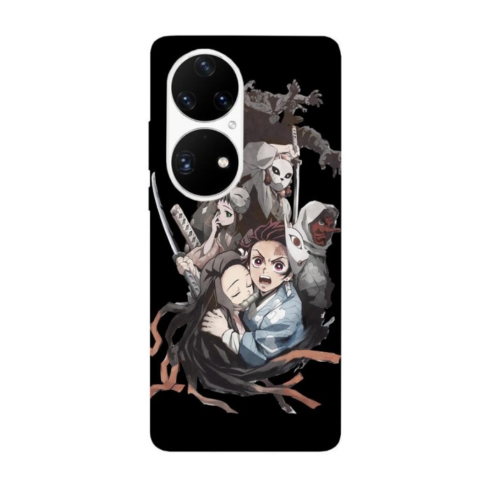 Husa compatibila cu Huawei P50 Pro model Demon Slayer Kimetsu no Yaiba, Silicon, TPU, Viceversa