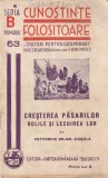 Petronius Bejan-Cosula - Cresterea pasarilor. Bolile si lecuirea lor (editie, cartea romaneasca