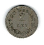 Romania 1924 - 2 lei, circulata