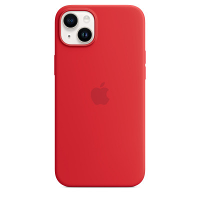 Husa de protectie telefon Apple pentru iPhone 14 Plus, Magsafe, Silicon, Red foto