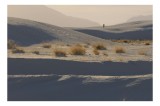 Tablou Canvas, "Drumul solitar prin deșertul strălucitor", Sand, Dunes, Shadows, Solitude, Horizon, 39 x 26 cm, CMCLASS