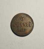 Finlanda 5 Pennia 1867