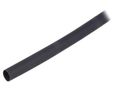Manșon termocontractabil 6mm negru 1m