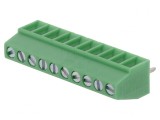 Regletă Conexiuni PCB 90&deg; 2,54mm 10 Piste