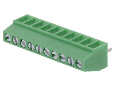 Regletă Conexiuni PCB 90&amp;deg; 2,54mm 10 Piste foto