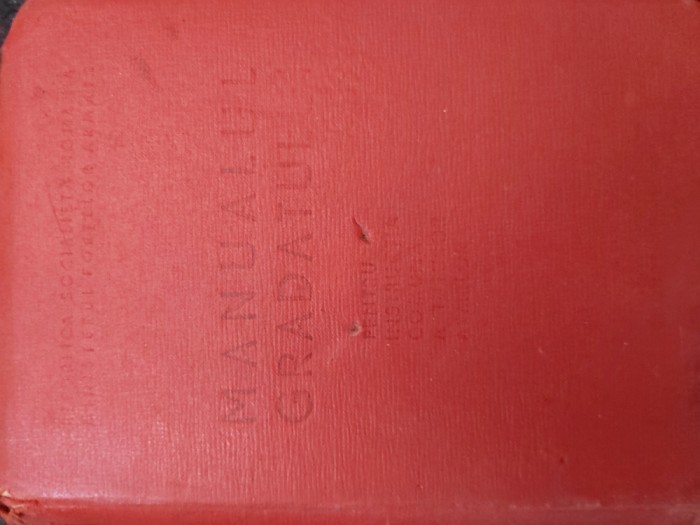 MANUALUL GRADATULUI - Pentru Instructia Comuna a tuturoro Armelor