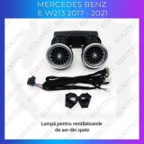 Lumini Ambientale ventilatoare spate Mercedes E W213 2017-2021 control pe sistemul original sau telefon CarStore Technology
