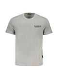 Cumpara ieftin Tricou barbati, cu imprimeu cu logo, Regular fit, Gri inchis, XL
