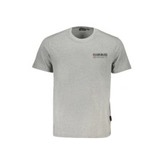 Tricou barbati, cu imprimeu cu logo, Regular fit, Gri inchis, XL