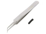 Pensetă de Precizie cu V&acirc;rf Curbat 110mm