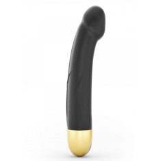 Vibrator Real Vibration M 2.0, 10 Moduri Vibratii, Silicon, USB, Negru/Auriu, 21.9 cm