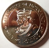 Moneda 2 lire 1987 Bailiwick of Guernsey UNC ( William Duke Of Normandia )
