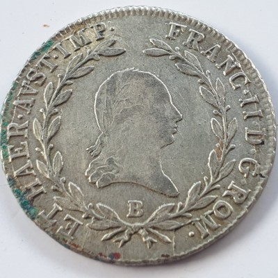 Austria 20 kreuzer 1806 B argint Francisc ll foto