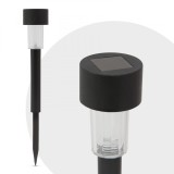 Lampa Solara LED din Plastic Negru, Lumina Alb Rece, Inaltime 31 cm