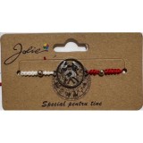 Martisor bratara zodiac, jolie, 5x9 cm, gemeni