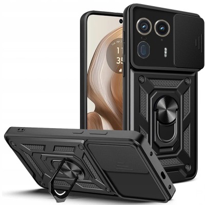 Husa Motorola Edge 50 Ultra protectie camera Techsuit CamShield Series, negru foto