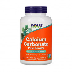 Calcium Carbonate Powder, Now Foods, 340g