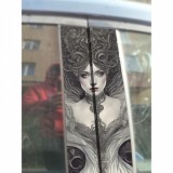 Sticker Auto Stalpi Usi Zeita