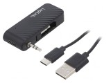 Receiver Bluetooth Negru USB-C Jack 3.5mm Dual Bluetooth 5.1