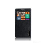 Husa Flip S-View Usams Merry Nokia X2, Neagra, Protectie Ecran
