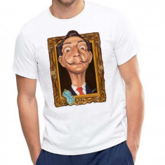 Tricou barbati alb - Dali - Frame - S