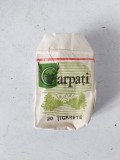 Ambalaj pachet tigari Carpati, din 1975 (fara tigarete), vintage, colectie
