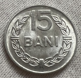 15 Bani 1975 Aluminiu, Romania, UNC, Luciu de batere