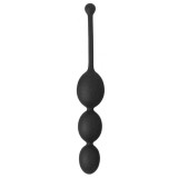 Malesation Anal Balls Black - Bile Anale din Silicon, 19 cm, Orion