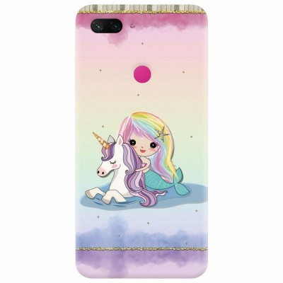 Husa silicon pentru Xiaomi Mi 8 Lite, Mermaid Unicorn Play foto